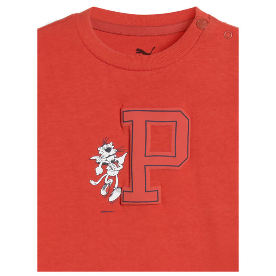 Puma Βρεφικό σετ Minicats Super Puma Tee and Shorts Set Puma Βρεφικό σετ Minicats Super Puma Tee and Shorts Set